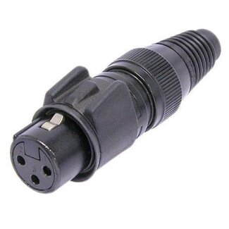 Neutrik Neutrik NC3FX-HD-B Heavy Duty IP65 XLR 3-poliger (m) Stecker / Schwarz