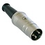 REAN NYS321 DIN 3-poliger Stecker (m) / Metall