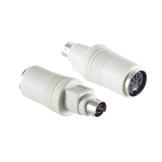 S-Impuls PS/2 (m) auf DIN 5-pol (w) Tastatur Adapter Beige