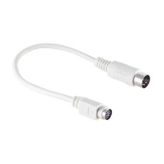 S-Impuls PS/2 (w) - DIN 5-polig (m) Tastaturadapter / Beige - 0,20 Meter