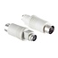 PS/2 (w) - DIN 5-polig (m) Tastatur Adapter / Beige