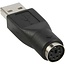 USB-A (m) auf Mini DIN 6-pol PS/2 (w) Adapter – Schwarz