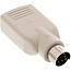 Mini DIN 6-pol PS/2 (m) auf USB-A (w) Adapter Beige