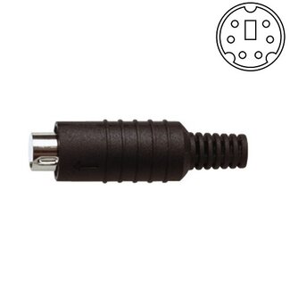 Electrovision 6-poliger Mini-DIN Stecker (m)