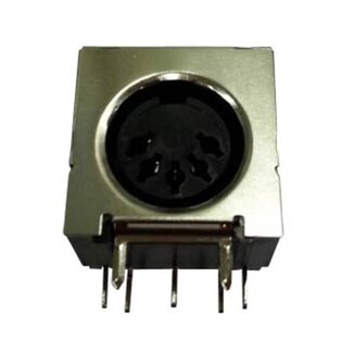 Universal DIN 5-poliger 180° (vertikal) PCB-Stecker | Metall