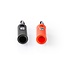 Nedis Bananenstecker-Set für Lautsprecherkabel bis 4 mm² – 2x Rot + 2x Schwarz