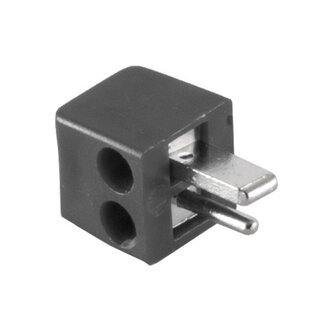 S-Impuls DIN 2-poliger Lautsprecherstecker | Schraubbar | Schwarz