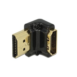 DeLOCK Kompakter Premium HDMI Adapter - 90° Winkel nach unten - Version 2.0 (4K 60Hz + HDR)