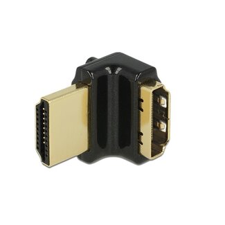 DeLOCK Kompakter Premium HDMI Adapter - 90° Winkel nach oben - Version 2.0 (4K 60Hz + HDR)