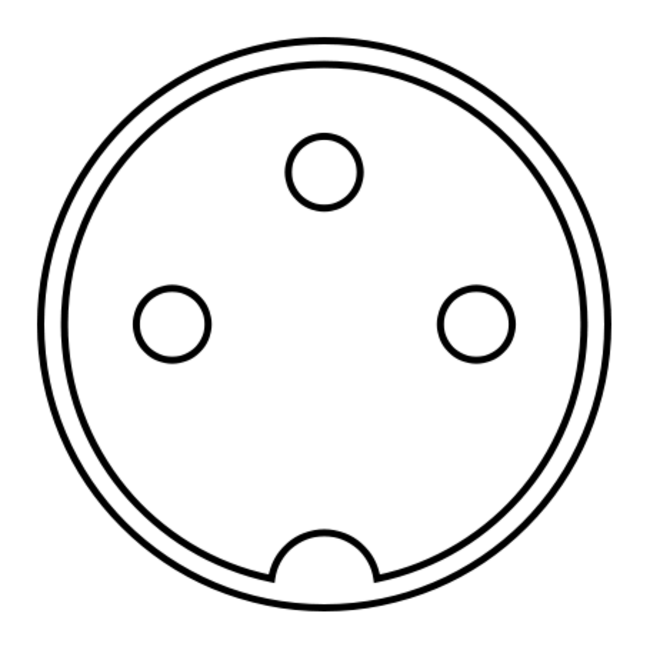 Hirschmann MAK 30 DIN 3-poliger (v) Stecker