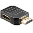 Kompakter HDMI-Winkeladapter links - HDMI 2.0 (4K 60Hz + HDR)