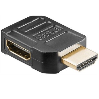 Goobay Kompakter HDMI-Winkeladapter rechts - HDMI 2.0 (4K 60Hz + HDR)