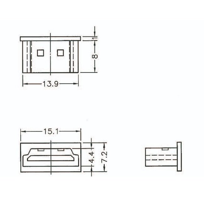 HDMI-A (m) Portschutz ohne Griff