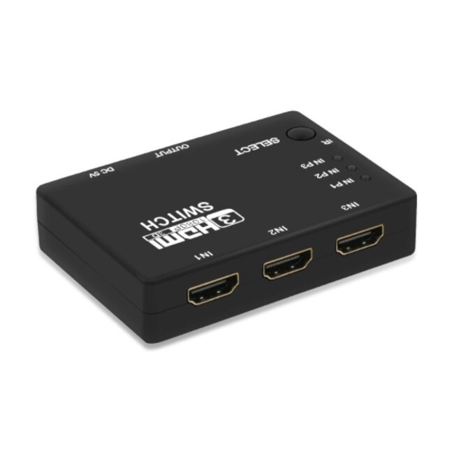 HDMI Umschalter 3 zu 1 mit Fernbedienung - Version 1.3 (Full HD 1080p)