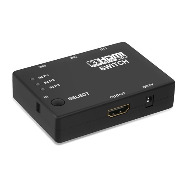 HDMI Umschalter 3 zu 1 mit Fernbedienung - Version 1.3 (Full HD 1080p)