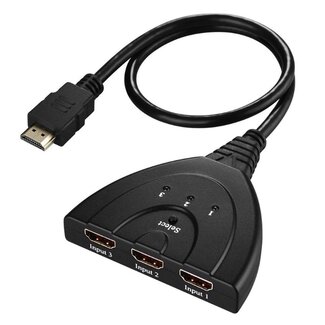 Dolphix HDMI Umschalter 3 zu 1 - Version 1.3 (Full HD 1080p) - 0,50 m
