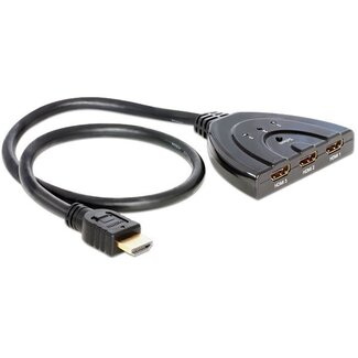 Dolphix HDMI Umschalter 3 zu 1 - Version 1.4 (4K 30Hz) - 0,50 m