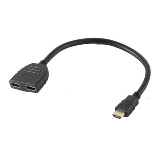 Dolphix HDMI Splitter 1 auf 2 Passiv - Version 1.3 (Full HD 1080p) - 0,20 m