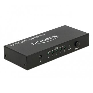 DeLOCK DeLOCK HDMI Umschalter 5-fach zu 1 - Version 2.0 (4K 60Hz HDR)