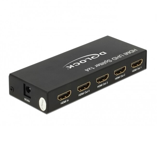 DeLOCK HDMI Splitter 1 auf 4 - Version 2.0 (4K 60Hz HDR)