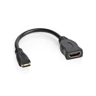 Nedis Mini HDMI-zu-HDMI Adapter Version 1.4 (4K 30Hz) Schwarz 0,15 m