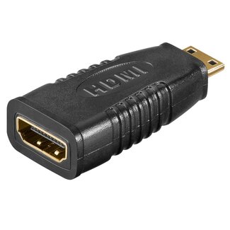 Goobay Mini HDMI-zu-HDMI Adapter Version 1.4 (4K 30Hz) Schwarz