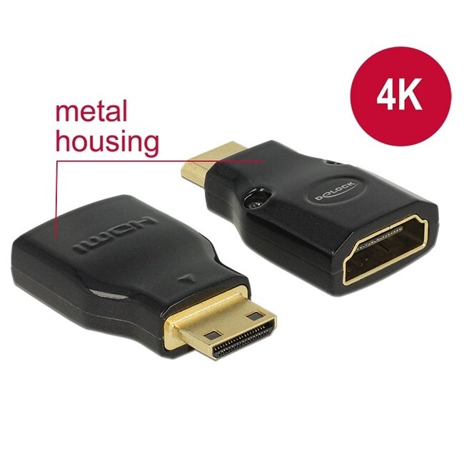Premium Mini HDMI zu HDMI Adapter Version 2.0 (4K 60Hz)