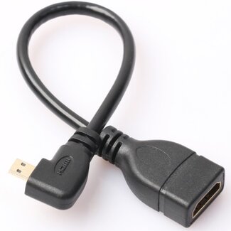 Coretek Micro HDMI-zu-HDMI Adapter 90° Rechts Winkel 1.4 (4K 30Hz) 0,15m