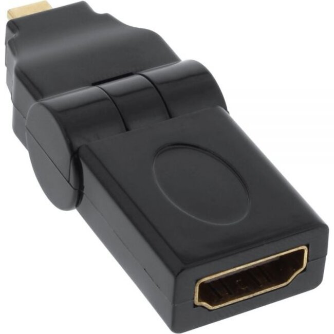 Micro HDMI zu HDMI Adapter 180° drehbar Version 1.4 (4K 30Hz)