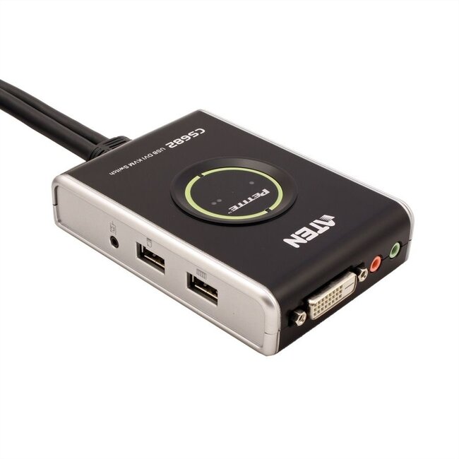 Aten CS682 DVI-D Single Link + USB + Audio KVM Switch 2-fach