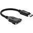 DisplayPort Einbaubuchse (m-w) - Version 1.2 (4K 60Hz) / Schwarz - 0,20 m