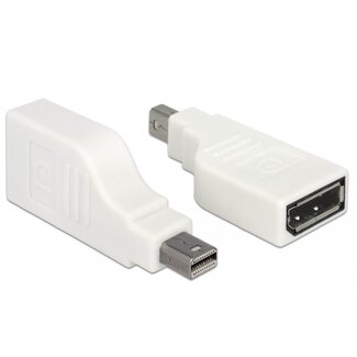 DeLOCK Mini DisplayPort-zu-DisplayPort Adapter 90° gedreht Version 1.2 (4K 60 Hz) Weiß