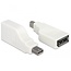 Mini DisplayPort-zu-DisplayPort Adapter 90° gedreht Version 1.2 (4K 60 Hz) Weiß
