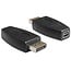 DisplayPort-auf-Mini DisplayPort Adapter Version 1.2 (4K 60 Hz) Schwarz