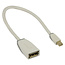 Bandridge Mini DisplayPort-zu-DisplayPort Adapter Version 1.1 (4K 30 Hz) Weiß 0,20 m