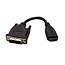 DVI-D Dual Link (m) zu HDMI (w) Adapter, Schwarz, 0,15 m