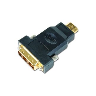Cablexpert Premium DVI-D Single Link (m) zu HDMI (m) Adapter – Schwarz
