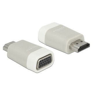 DeLOCK Premium HDMI-zu-VGA Adapter – kompakt / grau