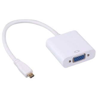 Dolphix Micro HDMI zu VGA Adapter / Weiß - 0,15 Meter
