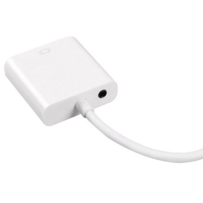 Micro HDMI auf VGA + 3,5mm Klinke Adapter Weiß - 0,15 m