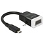 DeLOCK Micro HDMI auf VGA + 3,5mm Adapter - kompakt - 0,15 m