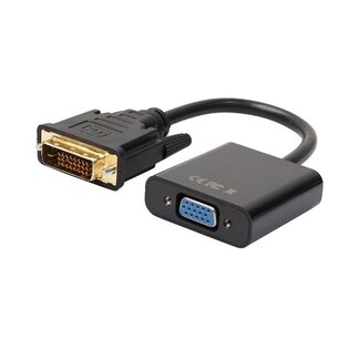 Coretek DVI-D zu VGA Adapter / Schwarz - 0,15 m