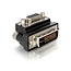 DVI-I (m) auf VGA (w) Adapter - 90° Winkel, schwarz