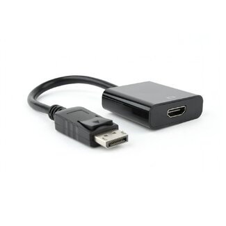 Dolphix DisplayPort-auf-HDMI Adapter - Low Cost - DP 1.1 / HDMI 1.3 (Full HD 1080p) - Schwarz - 0,15 m