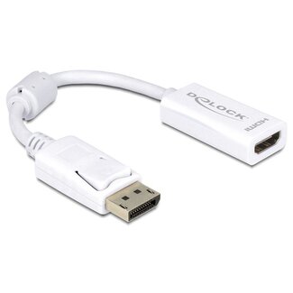 DeLOCK DeLOCK Premium DisplayPort-zu-HDMI Adapter - DP 1.1 / HDMI 1.3 (Full HD 1080p) / Weiß - 0,20 m