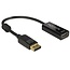 DeLOCK Premium DisplayPort-auf-HDMI Adapter - DP 1.2 / HDMI 1.4 (4K 30Hz) - Schwarz - 0,20 m