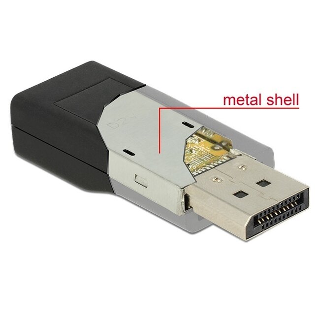 DeLOCK Premium DisplayPort-zu-HDMI Adapter - DP 1.2 / HDMI 1.4 (4K 30Hz) / Metall