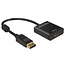 DeLOCK Premium DisplayPort-zu-HDMI aktiver Adapter - DP 1.2 / HDMI 1.4 (4K 30Hz) / Schwarz - 0,20 m