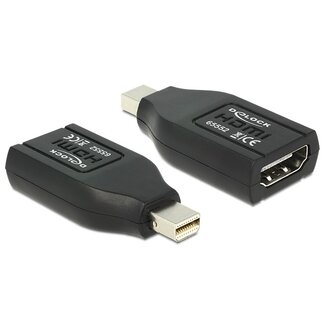 DeLOCK Premium Mini DisplayPort 1.1 zu HDMI 1.3 Adapter (Full HD 1080p) / Schwarz