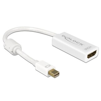 DeLOCK DeLOCK Premium Mini DisplayPort zu HDMI Adapter - DP 1.2 / HDMI 1.4 (4K 30Hz) / Weiß - 0,20 m